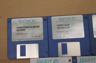 RasterOps Correctcolor Calibration Software for Macintosh 3.  5 