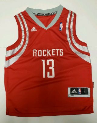 James Harden Adidas Jersey Houston Rockets Nba Red Kids Youth Large,  2 Length