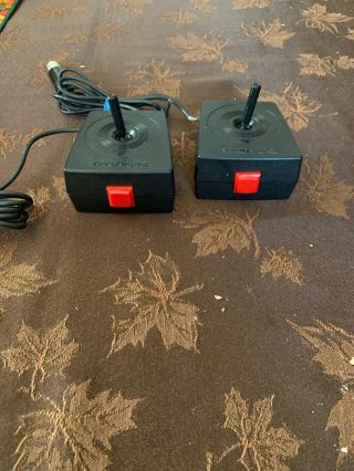 Set of TWO 2 Joystick Game Controllers Radio Shack Tandy TRS - 80 Color Computer 2 2