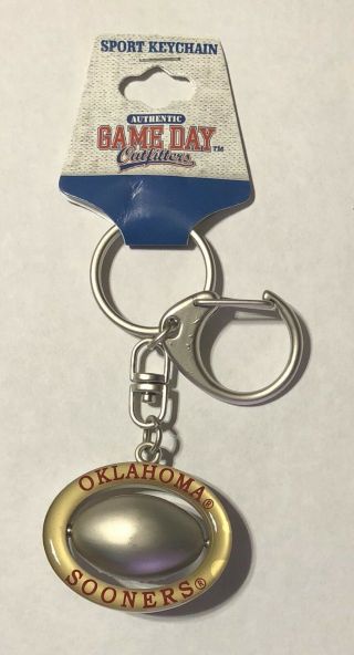 University Of Ou Sooners Football Game Day Sport Keyring Key Ring Oklahoma