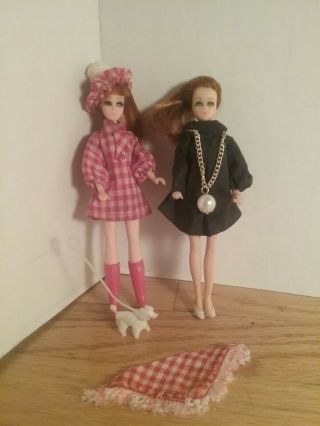 Vintage Topper Dawn Doll Side Part Glori And Glori Htf Clone Fashions