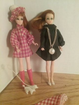 Vintage Topper Dawn Doll Side Part Glori and Glori HTF Clone Fashions 3