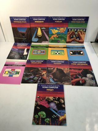 13 Vintage Texas Instruments Ti - 99/4 Ti - 99/4a Home Computer Module Booklets