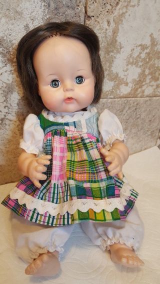 Vintage Madame Alexander Baby Doll Drinks And Wets Sleepy Eyes 1965