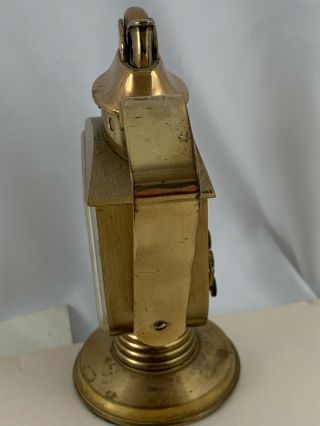 Vintage PHINNEY - WALKER / Evans Table Lighter With Clock & Alarm Function 2