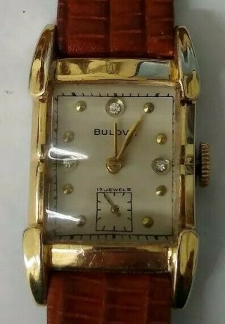 Vintage Bulova 17 Jewel Gents Wrist Watch