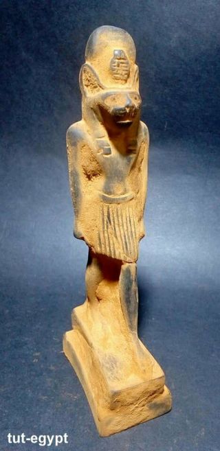 Rare Antique Ancient Egyptian Statue God Sekhmet Head Lion 1300 - 1500 Bc
