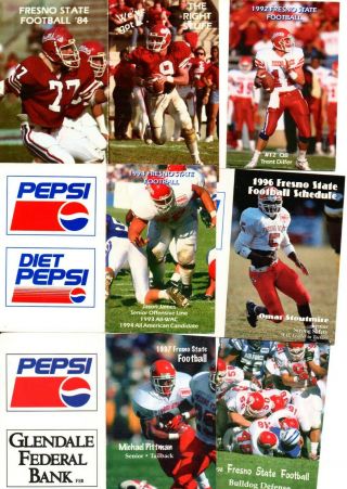 1984 - 2015 Fresno State Bulldogs College Football Pocket Schedules (16)
