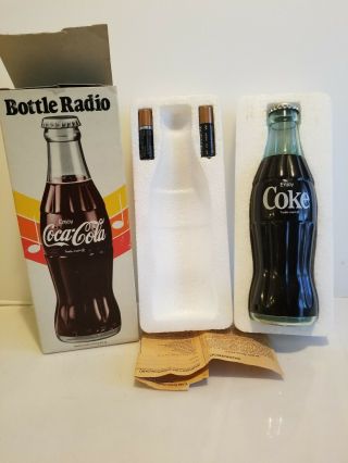 Vintage Nos Coca - Cola Am Bottle Radio,