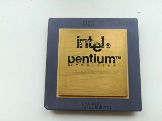 Intel Pentium 60 A80501 - 60 Sx835,  Rare Fdiv Bug Vintage Cpu,  Gold