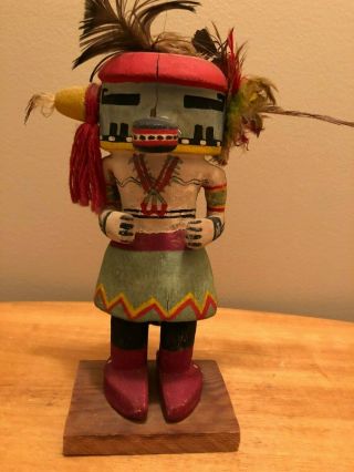 Vintage Route 66 Hopi Kachina Doll.  Corn Dancer