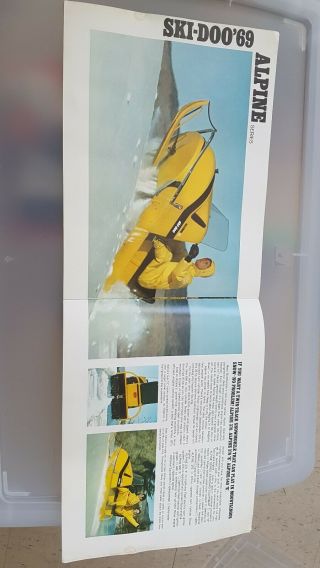 VINTAGE 1969 BOMBARDIER SKI - DOO SNOWMOBILE BROCHURE 10 PAGES 3