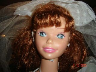 Vintage My Size Bride Barbie Doll Rare Auburn 3 