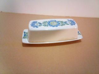 Turi Design Figgjo Ceramic Covered Butter Dish Vintage Danish Modern Norway