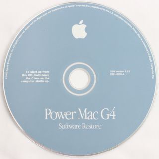 Apple Powermac G4 (agp Graphics) Mac Os 9 Software Restore Disc Z661 - 2500 - A