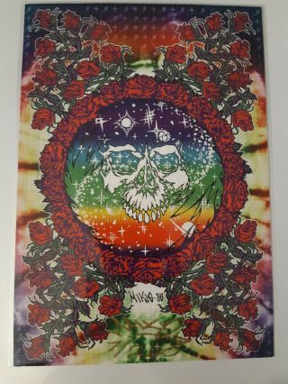 Mikio Kennedy Space Ghost Vintage Blotter Art Signed And Numbered Grateful Dead