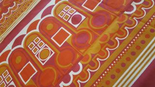 Awesome Rare Vintage Mid Century Retro 70s Heals " Tabard " By Dinah Marsh Fabric