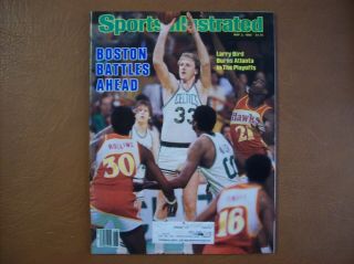 Boston Celtics - Larry Bird - Sports Illustrated May 2,  1983 - Nba Playoffs