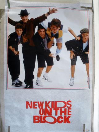 Rare Kids On The Block 1989 Vintage Music Poster