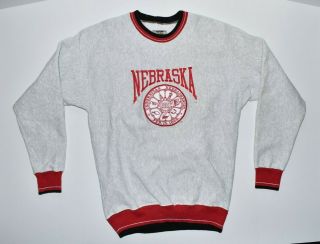 Vintage Nebraska University Cornhuskers Legends Athletic Sweatshirt Men 