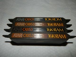 Vintage Atari Cx853 Memory Modules & Cx801 Operating System For Atari 400 & 800