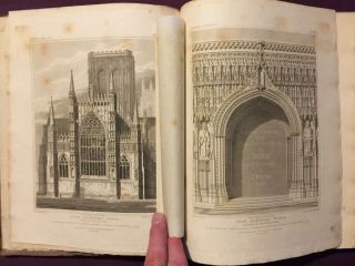 1819 History & Antiquities Metropolitical Church York - John Britton - 34 Plates