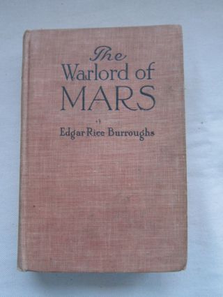Old Antique Book The Warlord Of Mars Burroughs 1919 Early Edition