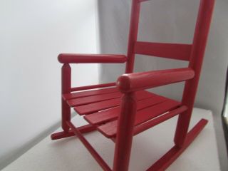 Vintage Kids ' Rocking Chairs Porch Rocker Classic Red Indoor Outdoor Ages 3 - 5 2
