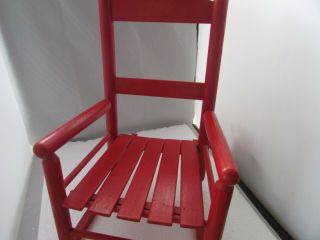 Vintage Kids ' Rocking Chairs Porch Rocker Classic Red Indoor Outdoor Ages 3 - 5 3