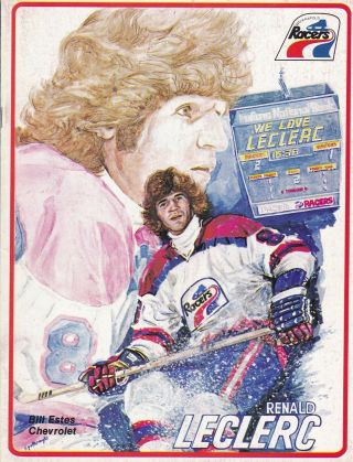 Rm: World Hockey League Oct 8,  1976 Indianapolis Racers/minnesota Program - Exmt