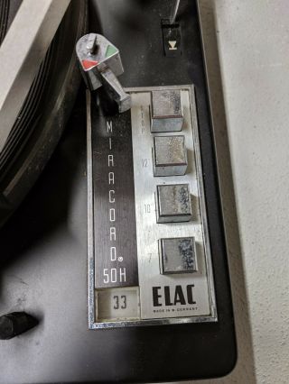 Vintage ELAC Miracord 50H Turntable 2