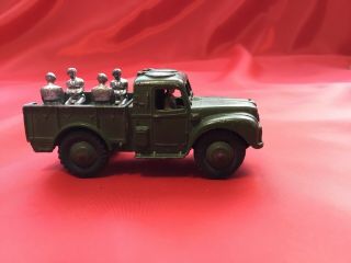 Vintage Dinky Toys Army 1 Ton Cargo Truck 641 Made England 4 Soldiers & Driver