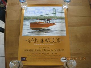 2010 Antique Boat Show 1000 Islands / Clayton York Poster 46th Gar Wood