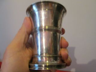 Antique Karl Silvan Bossard - 925 Silver - Beaker / Cup - Hand Wrought 5.  3 Toz