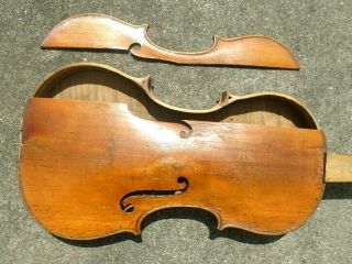 fine antique Joseph Guarnerius model full size violin for repair 2