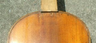 fine antique Joseph Guarnerius model full size violin for repair 3