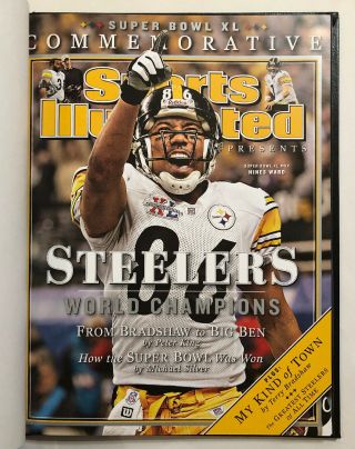 SPORTS ILLUSTRATED COLLECTOR’S ED.  PITTSBURGH STEELERS BOWL XL HC BOOK 3