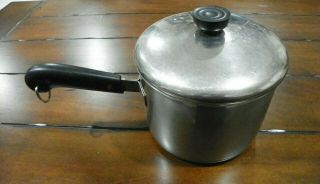 Vintage Revere Ware Copper Clad Bottom 3 Qt Pan & Lid Patent 2272609