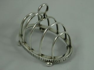 Smart Solid Silver Toast Rack,  1923,  82gm