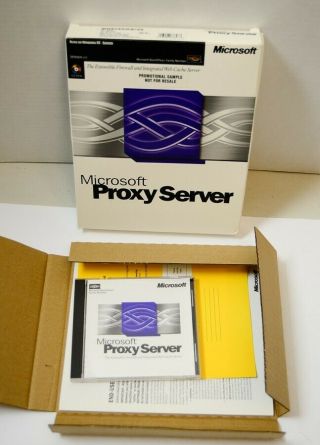 Microsoft Proxy Server V2.  0 Cd Rom Complete Vtg Computer Software