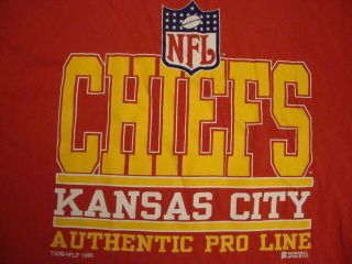 Vintage Nfl Kansas City Chiefs National Football League Fan Red T Shirt Xl