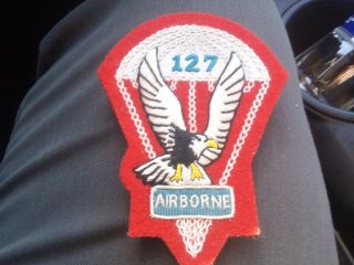 Vintage Rare Ww2 Orignal 101st Airborne Divisional 127 Patch - Theater Made