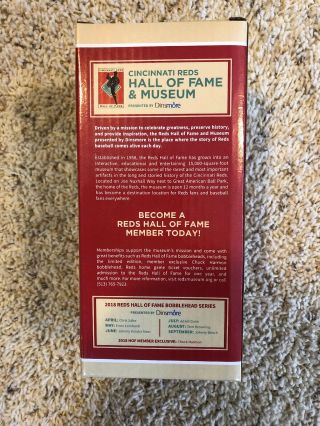 Johnny Bench Cincinnati Reds Hall Of Fame Bobblehead 2018 2