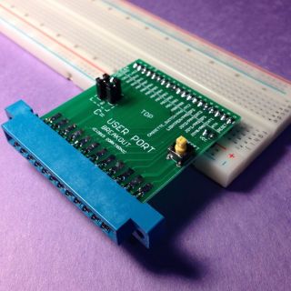 Commodore User Port Breadboard Breakout For C64 Vic - 20 Development