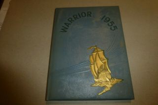 1955 Amityville High School Yearbook Ny/new York/the Warrior/vintage/signatures