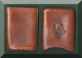 Vintage/antique Leather Pouch For Cigarettes - Cigars - Tobacco