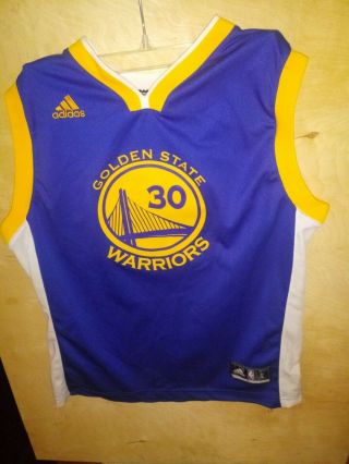Stephen Curry 30 Golden State Warriors Adidas Youth Large Basketball Jersey