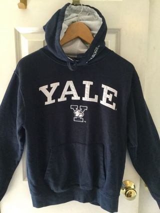 Men’s Yale University Bulldogs Sweatshirt Size S Vintage Unisex Navy Vguc