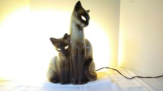 Howard Kron Siamese Cat And Kitten Tv Lamp Ajp0674 S3 - 2
