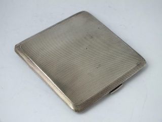 Smart Art Deco Solid Sterling Silver Cigarette Case 1930/ L 7.  7 Cm/ 106 G